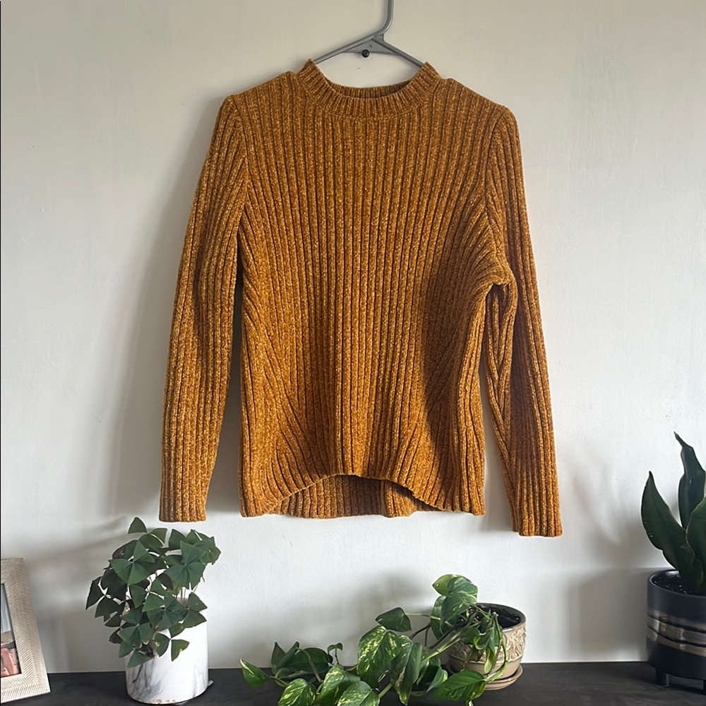 JACHS Girlfriend Mustard Crew Neck Sweater